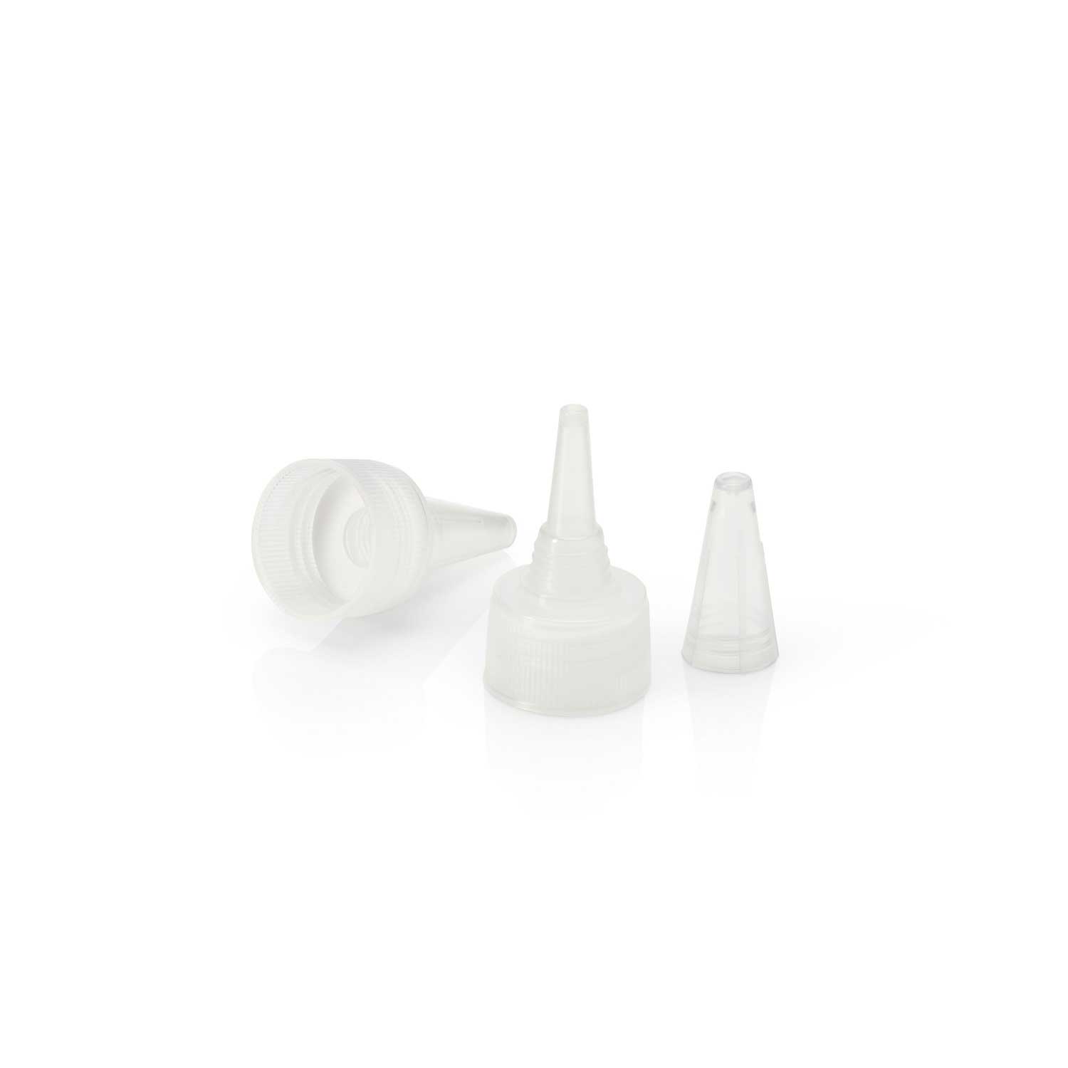 Stockists Of 24/410 Natural Spout - Fine Ribbed