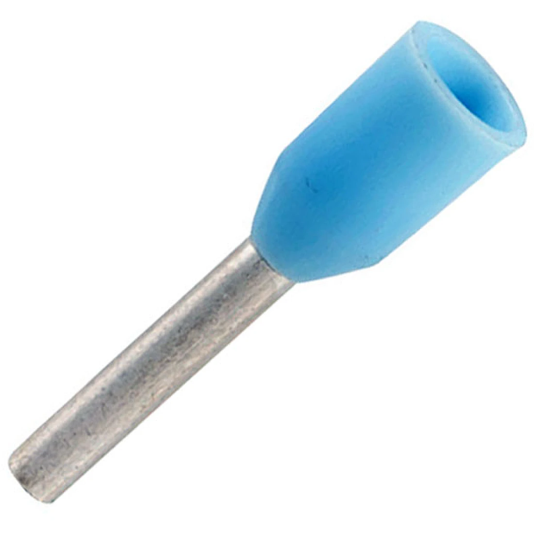 BOOTLACE FERRULE 0.25MM LIGHT BLUE 6MM LONG (PACK OF 100)