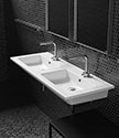 Organic Double Wall Mounted Basin (9QQ)