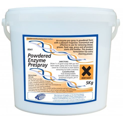 Stockists Of Powdered Enzyme Prespray For Professional Cleaners
