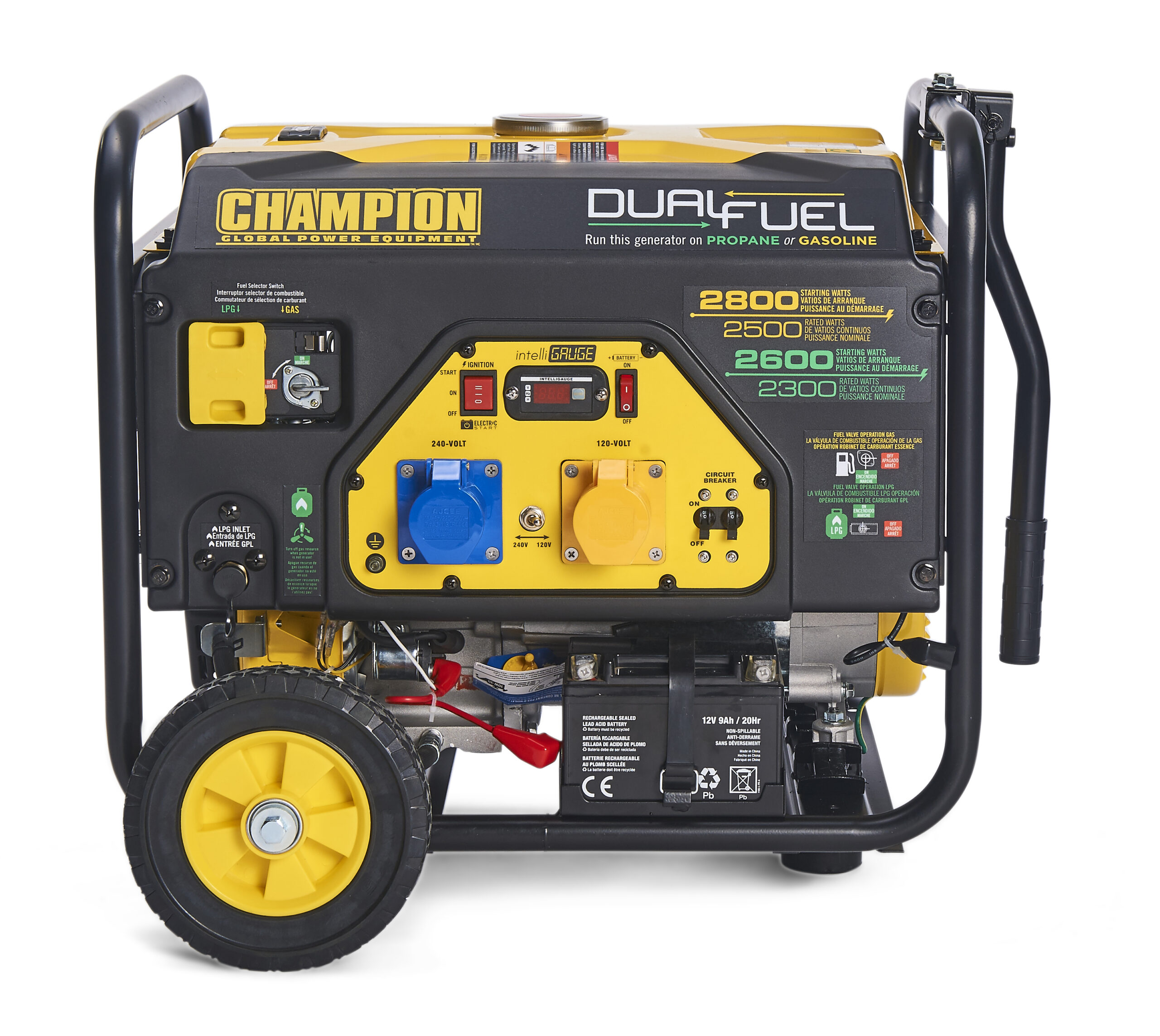 Champion 2800 Watt Dual Fuel Generator With Electric Start Champion Cpg3500E2-Df