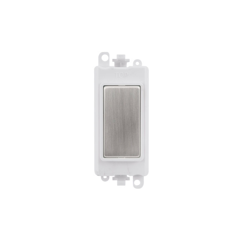 Click 20AX Stainless Steel Blank Module Insert Polar White