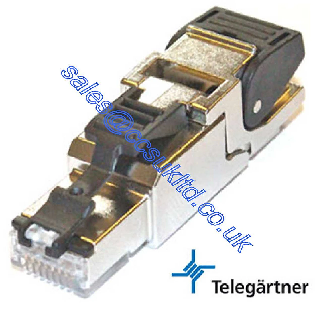 Telegartner J00026A2111 (100023043) Male Cat6A RJ45 Connector Shielded Straight Cable Mount Mount
