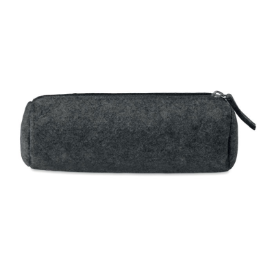 FELT ZIPPERED PENCIL CASE in Grey.