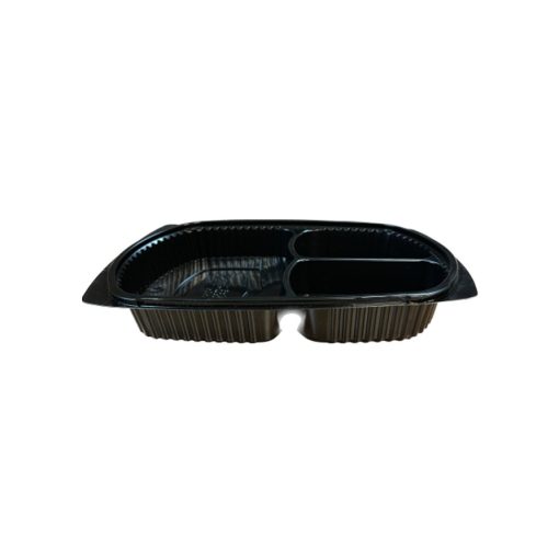Suppliers Of Microwave Container 3 Compartment Black - MWB93 cased 400 For Hospitality Industry