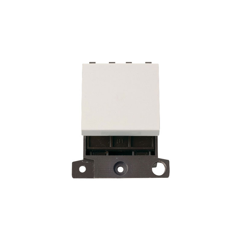 Click MiniGrid 20A DP Switch Module Polar White