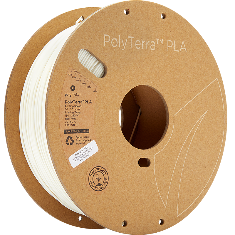 PolyTerra PLA Cotton White 1.75mm 1Kg