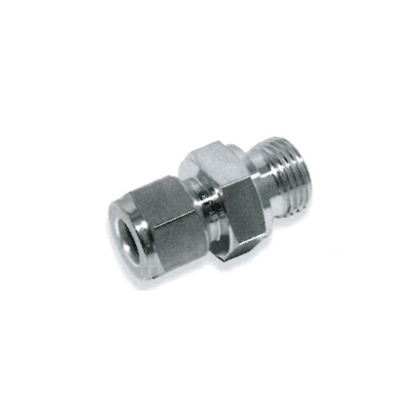 16mm OD Hy-Lok x 3/8" BSPP Male Connector for Metal Gasket Seal 316 Stainless Steel