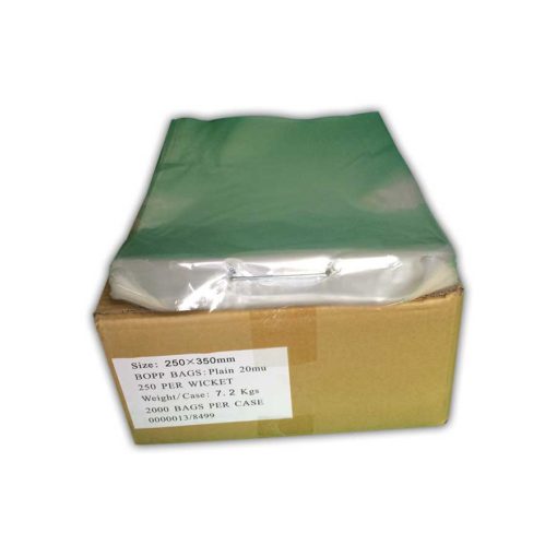 Heat Seal Bags Clear 25cm x 35cm- HS25/3'' cased 2000 For Schools