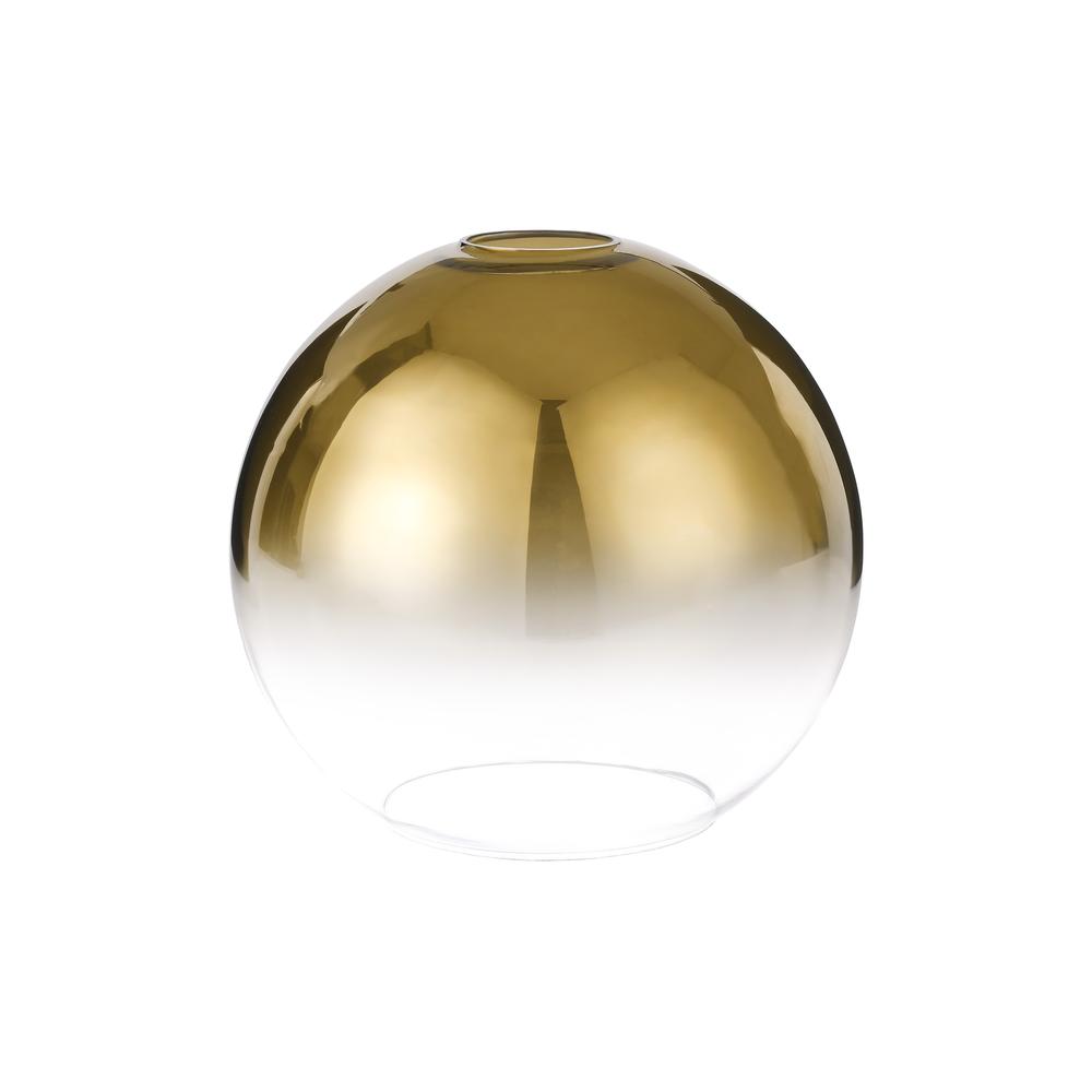 Luxuria Kennith 30cm Globe Glass (B) Gold Fade/Clear