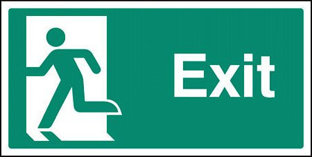 Exit - left symbol