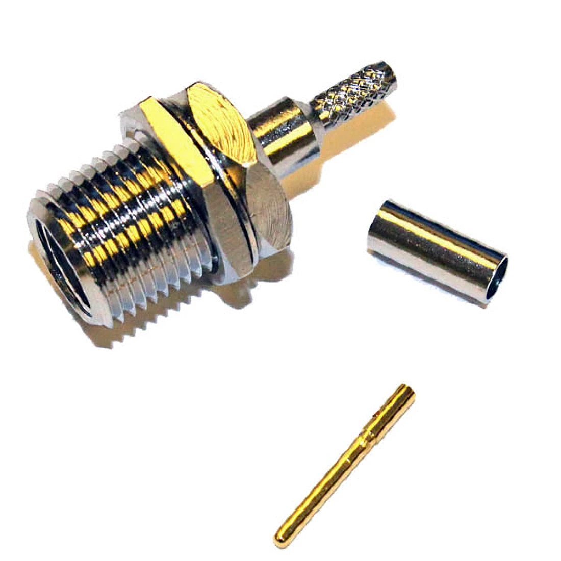 FME Bulkhead Crimp Plug RG174