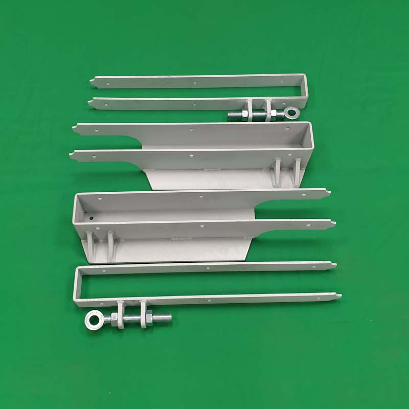 Offset Hinges & Shoes Kit Pair Hot Zinc Sprayed &#40;New Style&#41;