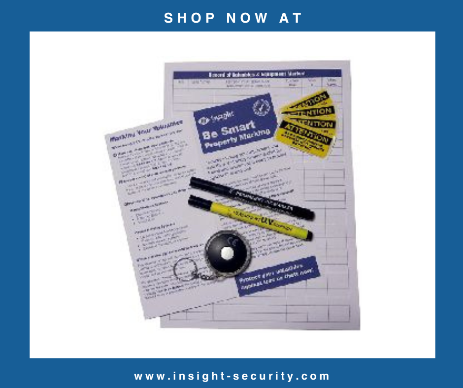 Home Security Marking Pens and Keyring UV light Pack