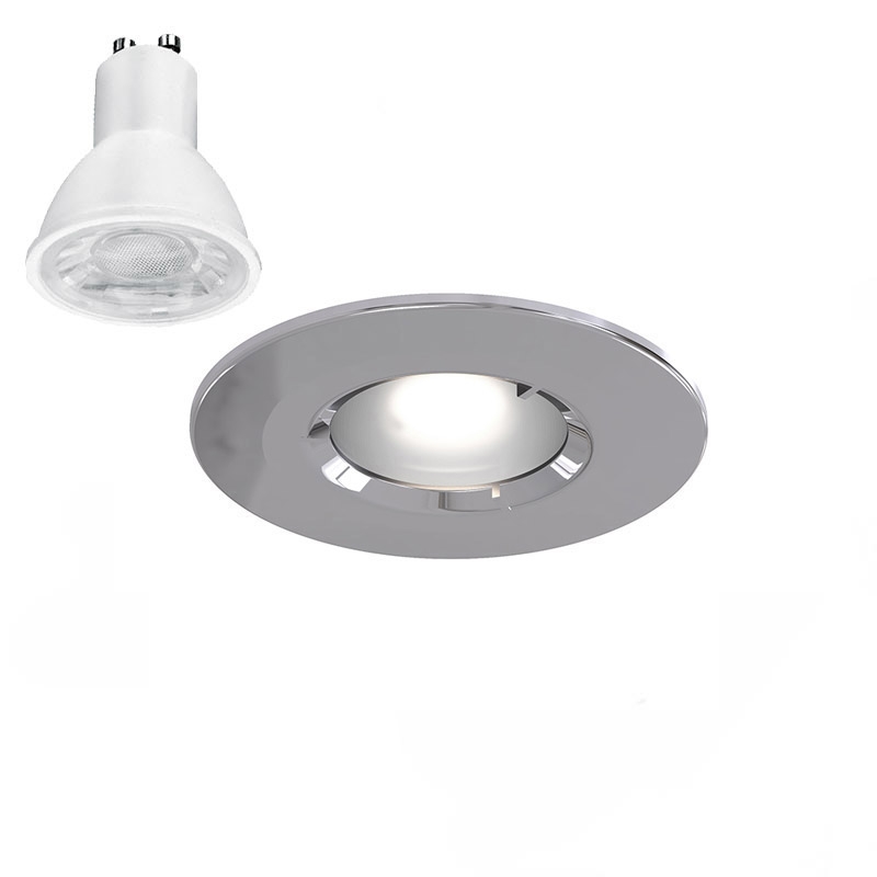 Ansell Edge Chrome Downlight 5W 3000K Non Dim