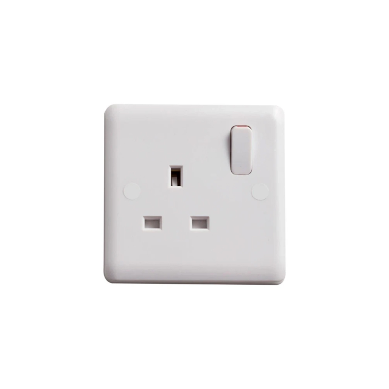 Deta Vimark Curve 13A 1G SP Switched Socket