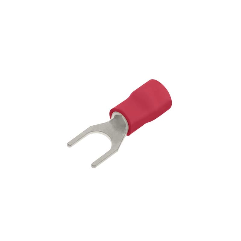 Unicrimp 5mm Red Stud Spade Terminal (Pack of 100)