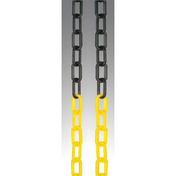 Chain 6mm x 10m Length - Black & Yellow