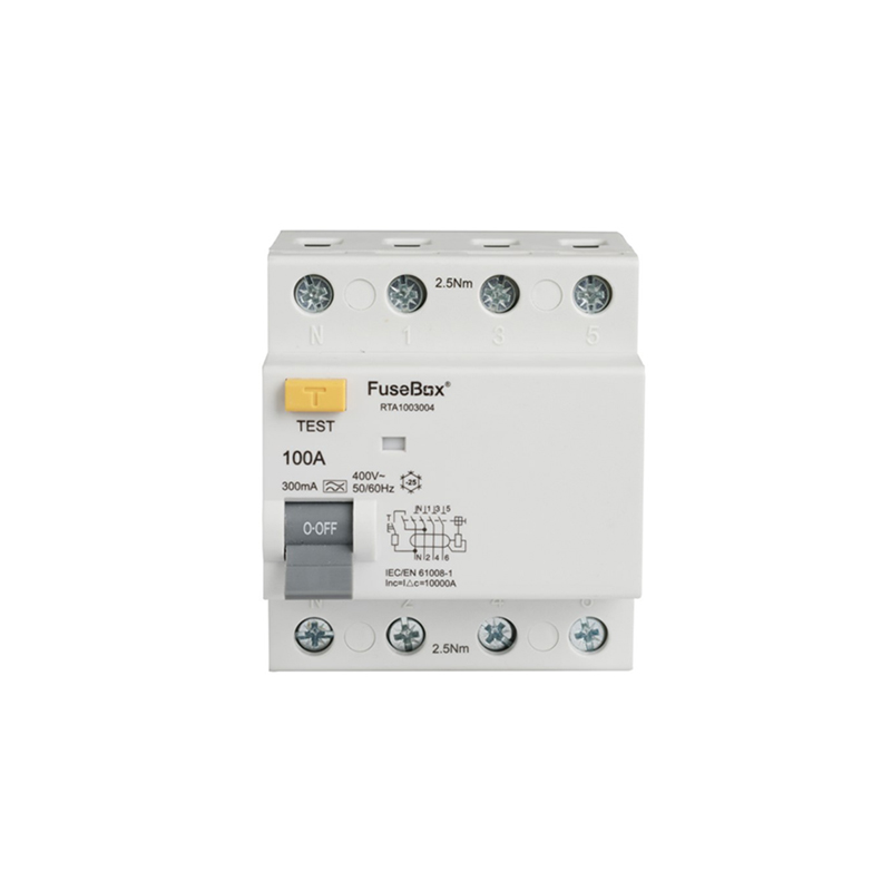 FuseBox 4 Pole Type A RCD 100A 300mA