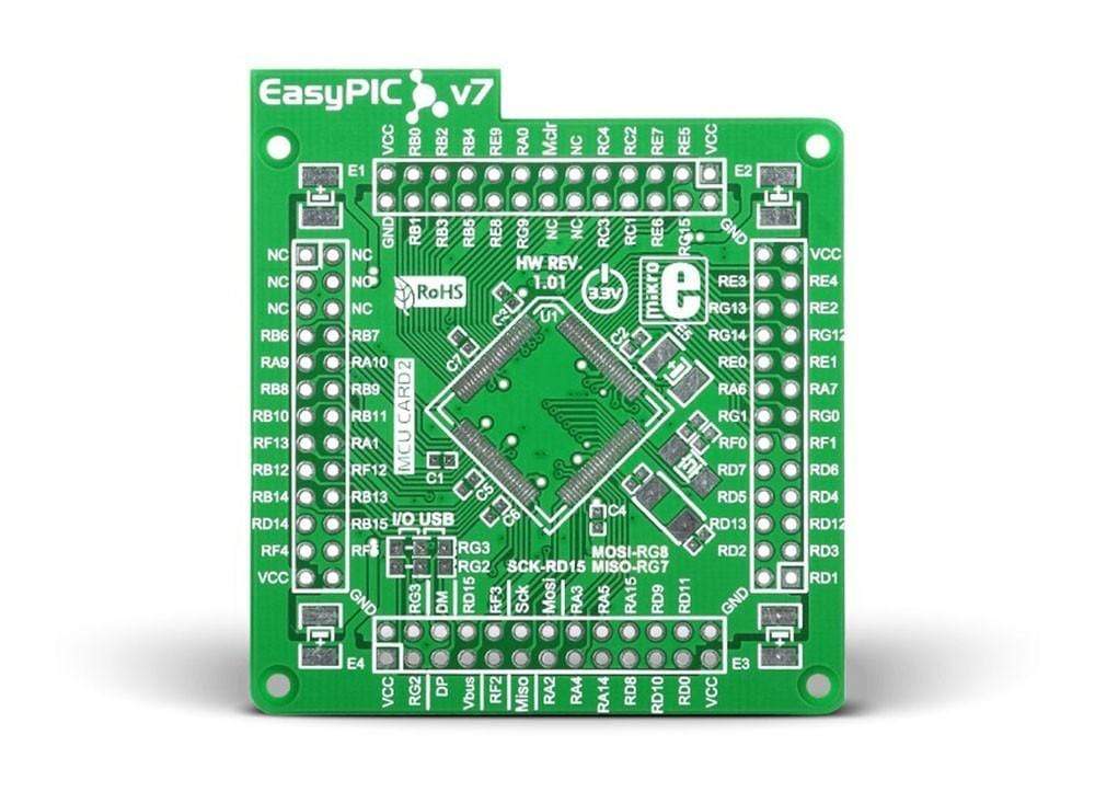 EasyPIC Fusion v7 Empty MCU card1 100pin TQFP PT