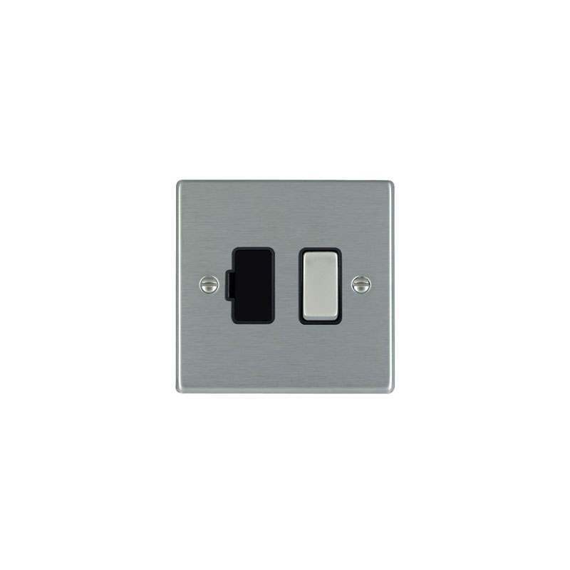 Hamilton Hartland Fused Spur DP 13A Switche Stainless Black