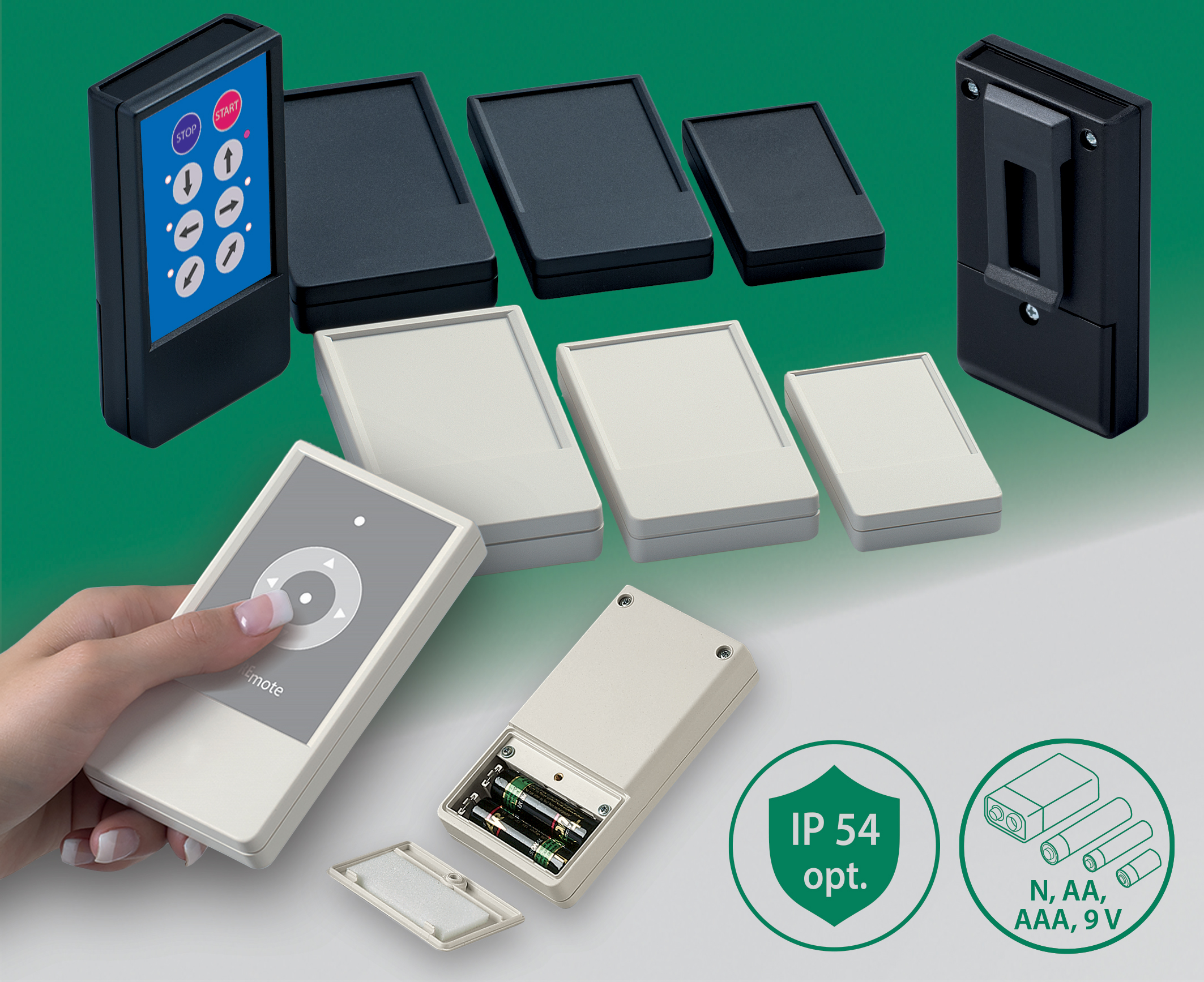 Wide choice of battery options for OKW&rsquo;s handheld DATEC-POCKET-BOX