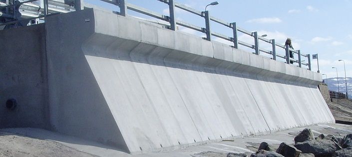 Precast Concrete Sea Defence Walls
