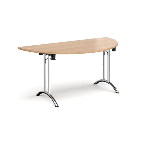 Folding Leg Table with Curved Feet