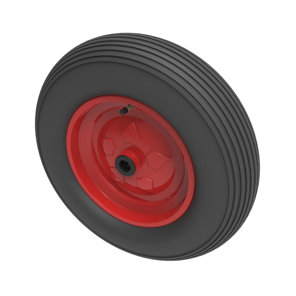 Pneumatic 400mm Roller Bearing Wheel 300kg Load