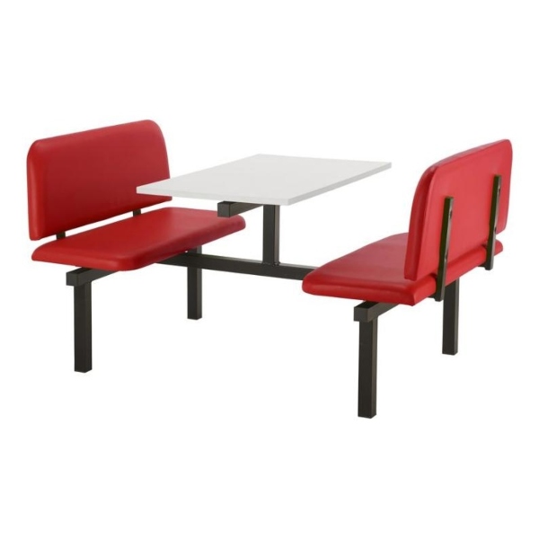 CU94 - 4-Seater Oscar Canteen Unit - 2 Way Access, Red, White