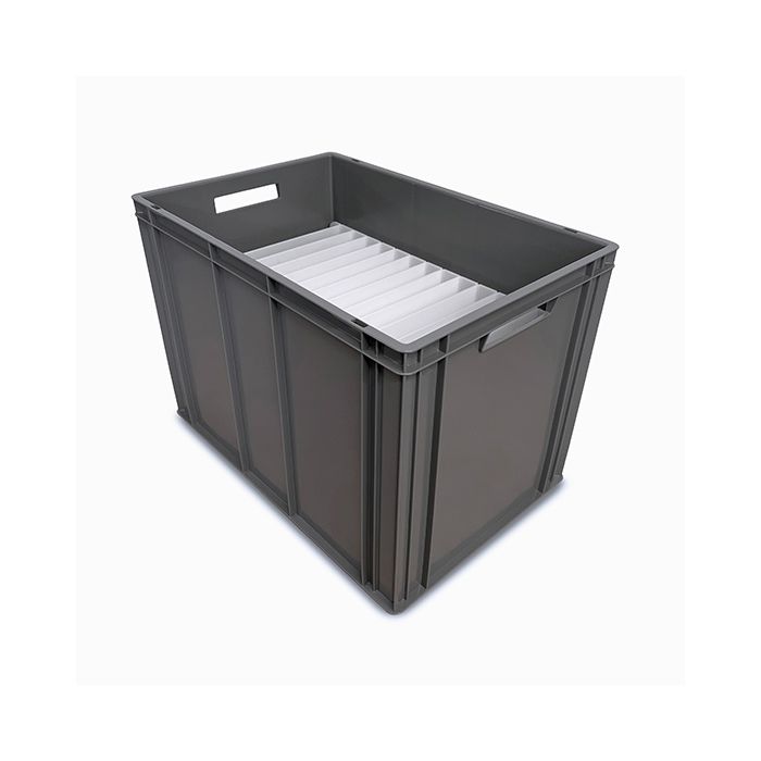 Charger Plate Transport Container with Slots