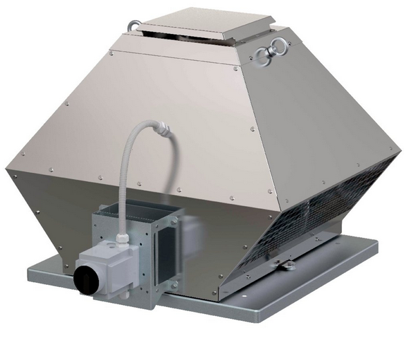 DVG-H 630D4-XM/F400 IE3 Centrifugal roof fan 400°C/2h, horizontal discharge 19,000m³/h