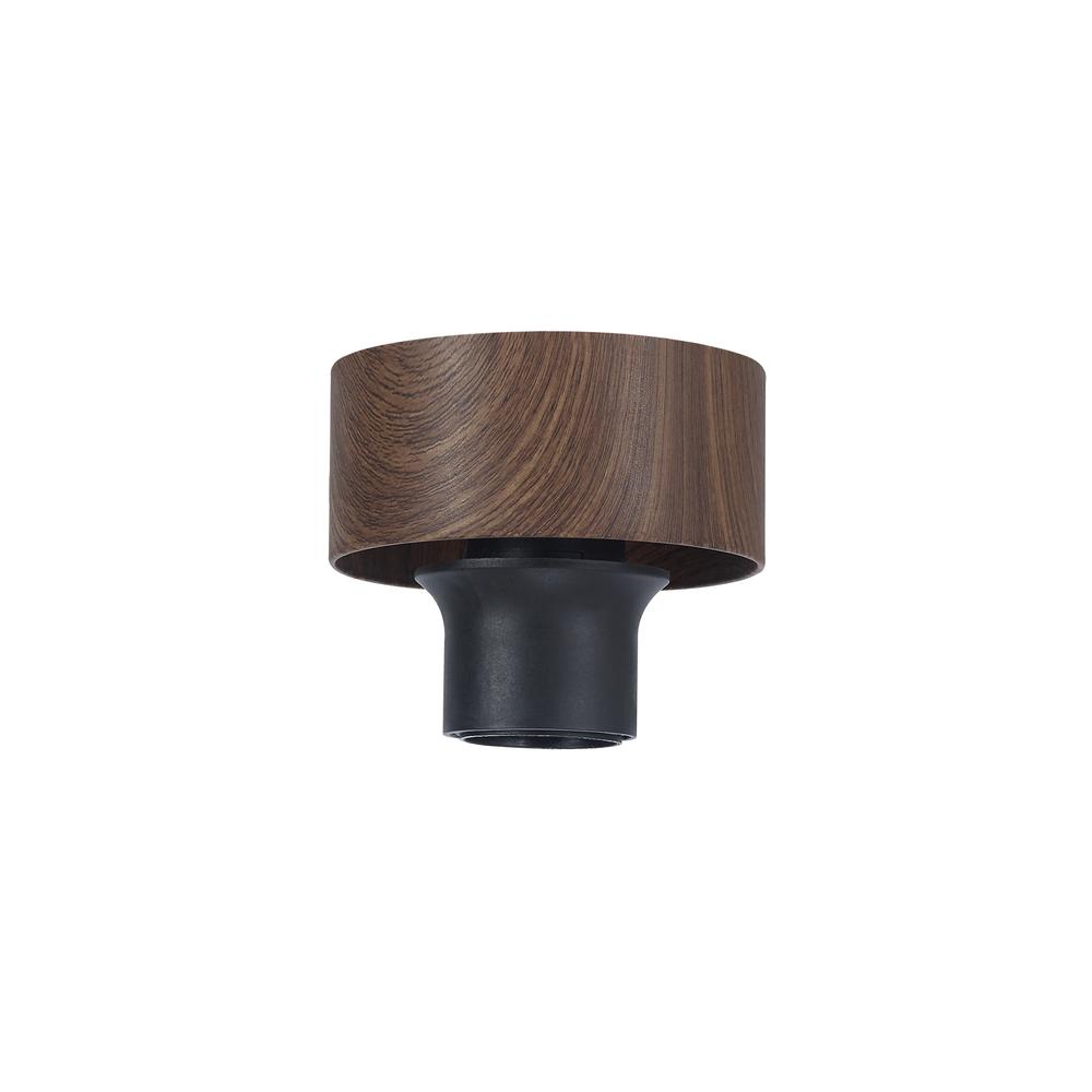 Luxuria Meash 10cm Ceiling Light (FRAME ONLY) E27 Matt Black / Walnut