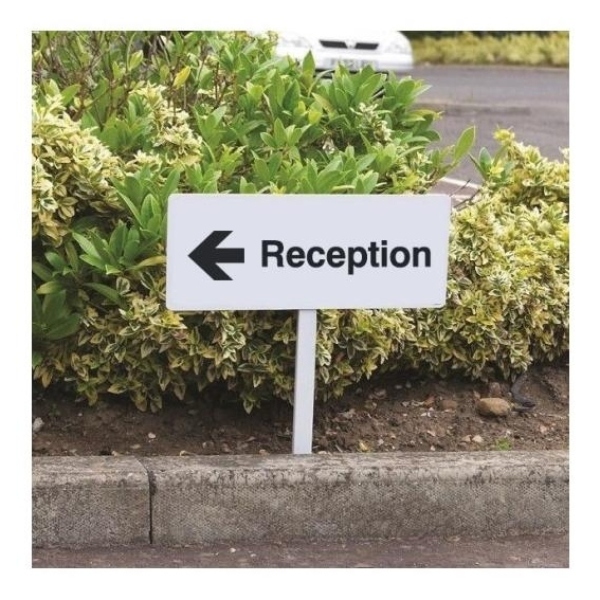 Reception Left – Verge Sign with 800mm Post