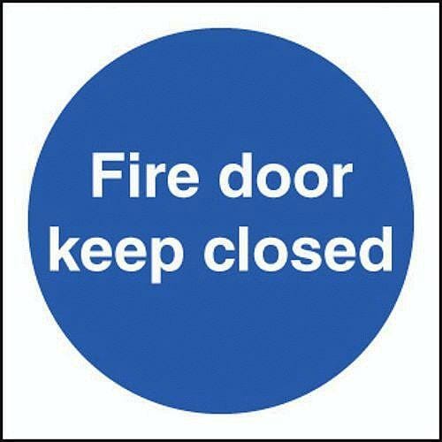 Fire door keep closed double sided self adhesive 100x100mm