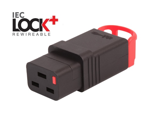 IECL-PA190100BK - IEC Lock - Locking Rewireable IEC C19 Connector *NEW*