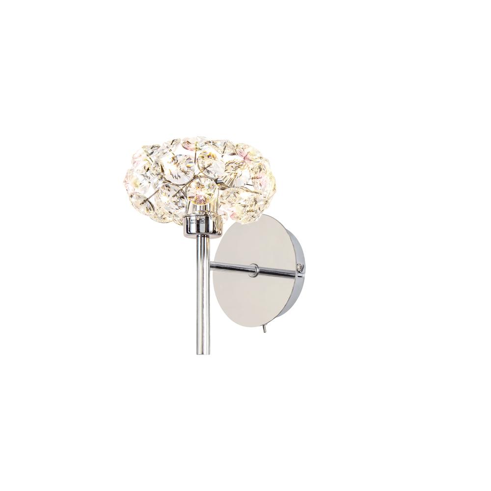 Luxuria Paramount 1 Light G9 Switched Wall Light With Polished Chrome And Crystal Shade