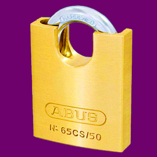 ABUS 65CS/50C Brass Closed-Shackle Padlock