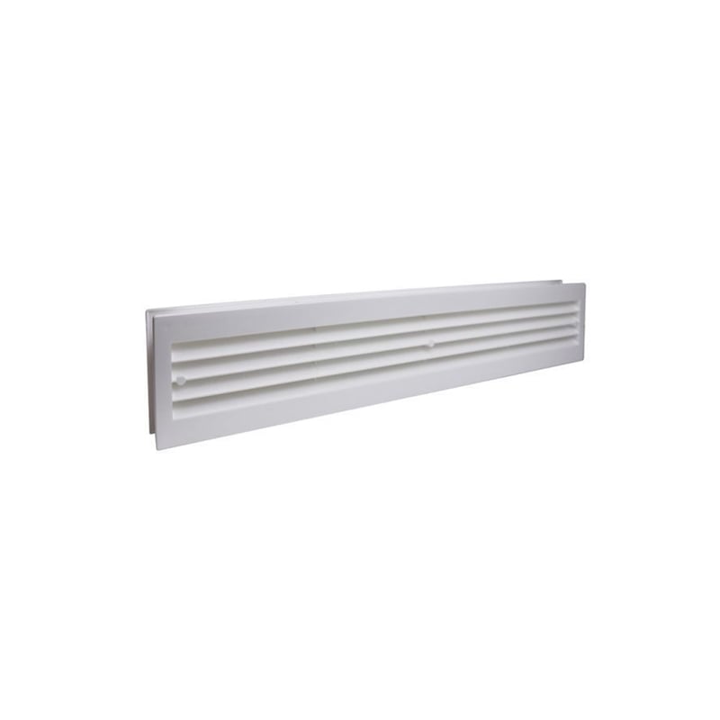 Manrose Slimline Airbrick Wall Outlet Horizontal Louvre White