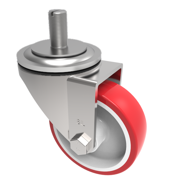 Polyurethane on Nylon Stem Swivel Castor 125mm 250kg Load