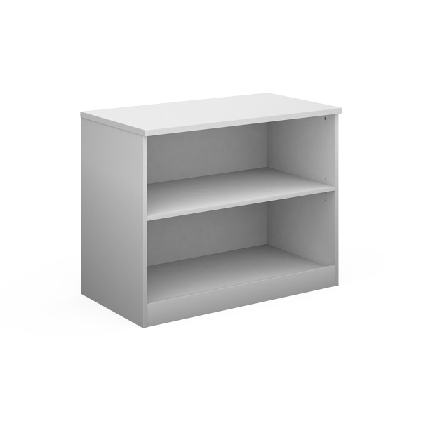 Deluxe Bookcase with 1 Shelf - White