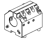 Axial driven tool VDI50 DIN 5482