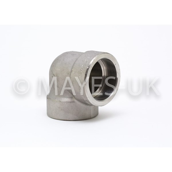 1/2" 6000 (6M) SW             
90° Elbow
A182 304/304L Stainless Steel
Dimensions to ASME B16.11