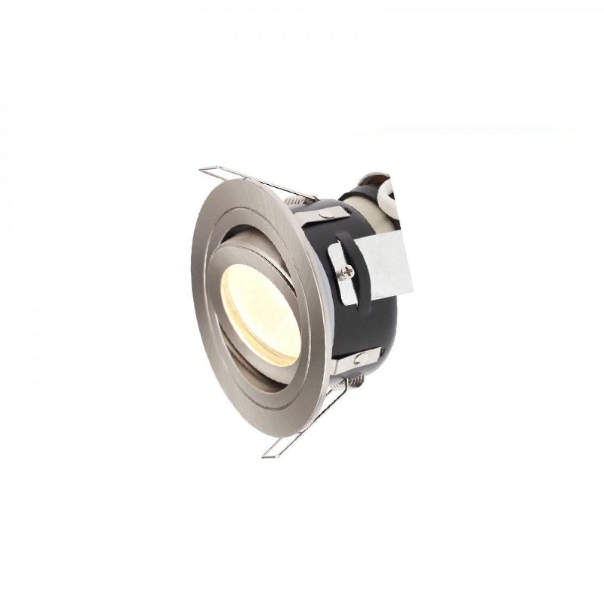 Forum Cali Adjustable Bathroom GU10 Downlight Satin Chrome