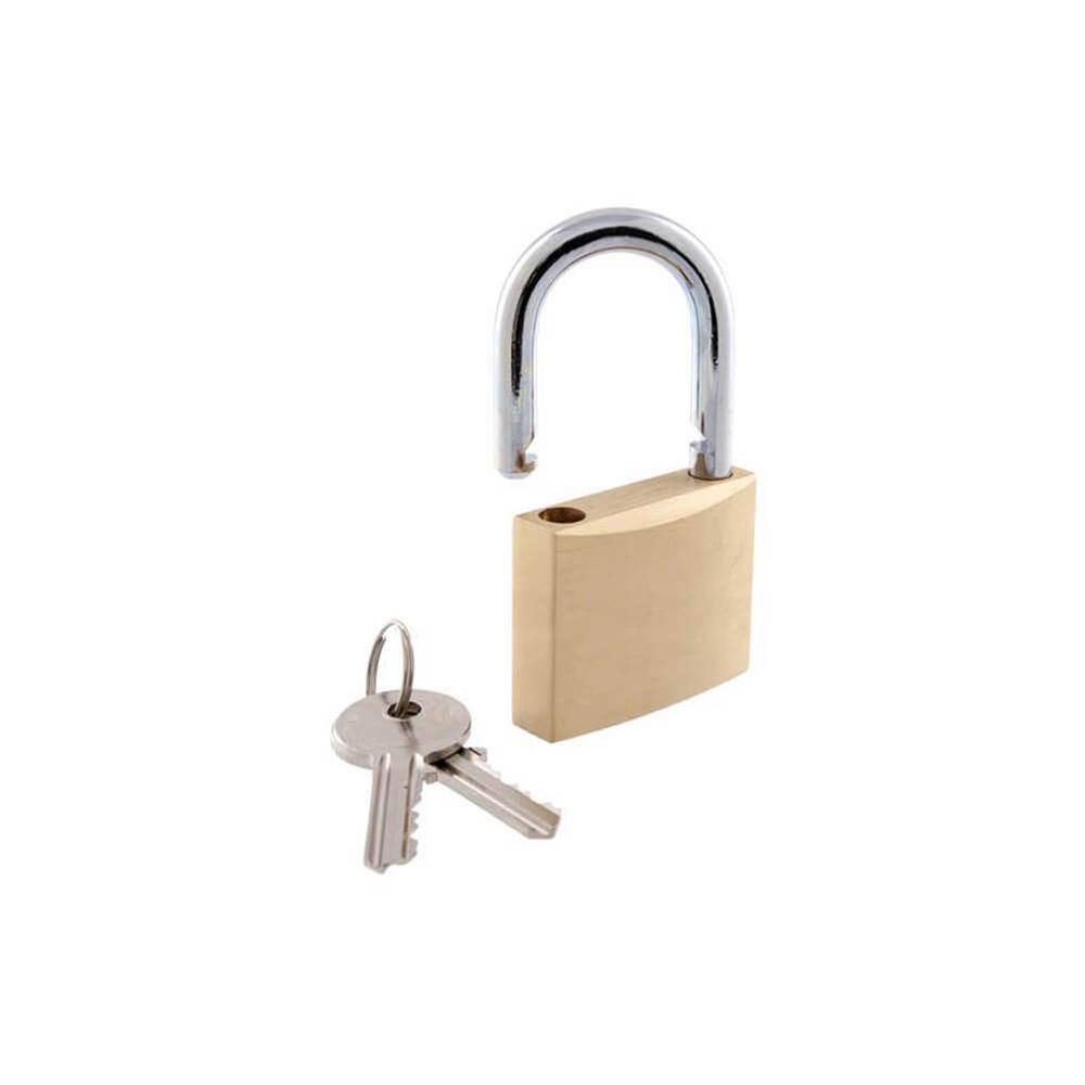 Brass Padlock for Fold-Down Post