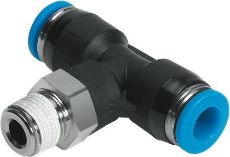 FESTO QST 360&#176; Swivel Tee BSPT Male with External Hex Sold in Qtys of 10