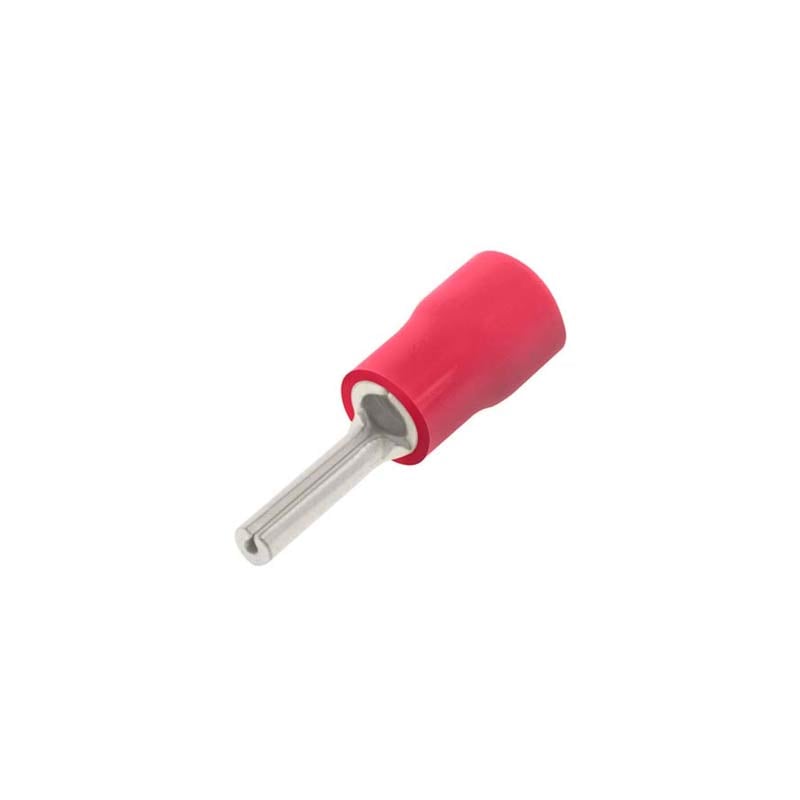 Unicrimp 1.9mm x 12mm Red Pin Terminal (Pack of 100)