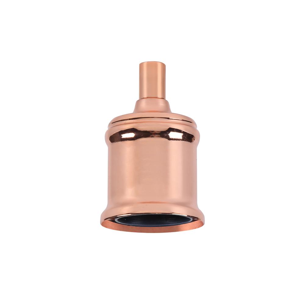 Luxuria Glorelle 5cm Metal Lampholder Kit Rose Gold E27 c/w Cable Clamp NOT Suitable For Shades & Cages