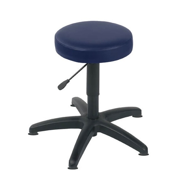 Gas Lift Examination Stool with Glides - Navy