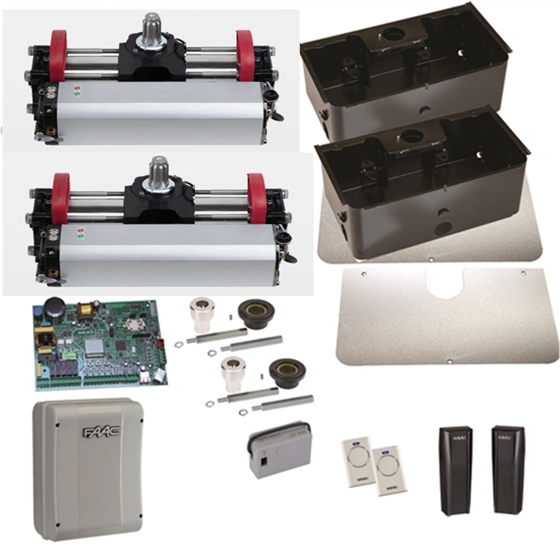 Faac S800 ENC SBW 230v 180 Degree Double Kit